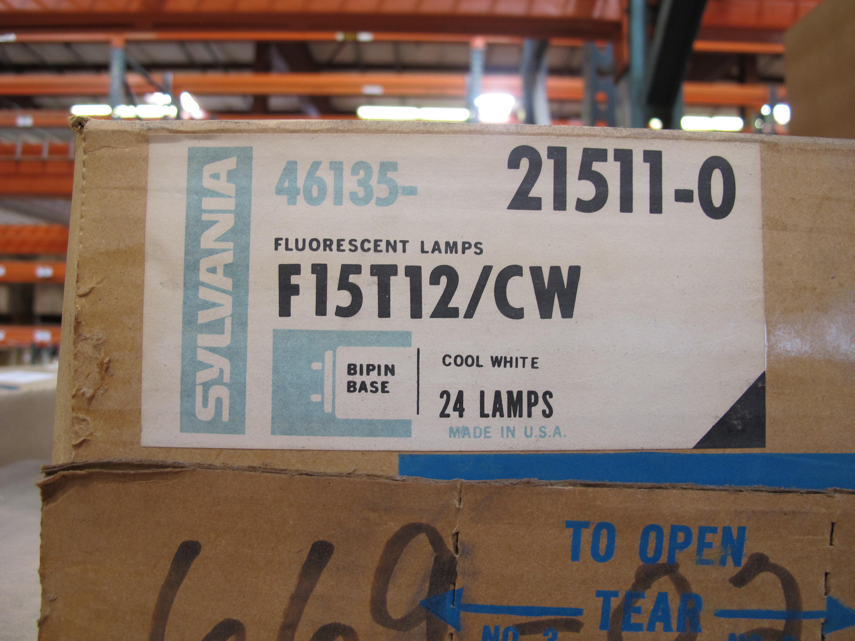 LOT TO INCLUDE: MISC. GE AND PHILLIPS FLUORESCENT LIGHTING FIXTURES, LIGHT BULBS, PROJECTION LAMPS, AND 120 V BALLASTS. LOADING & HANDLING FEE $15-4227